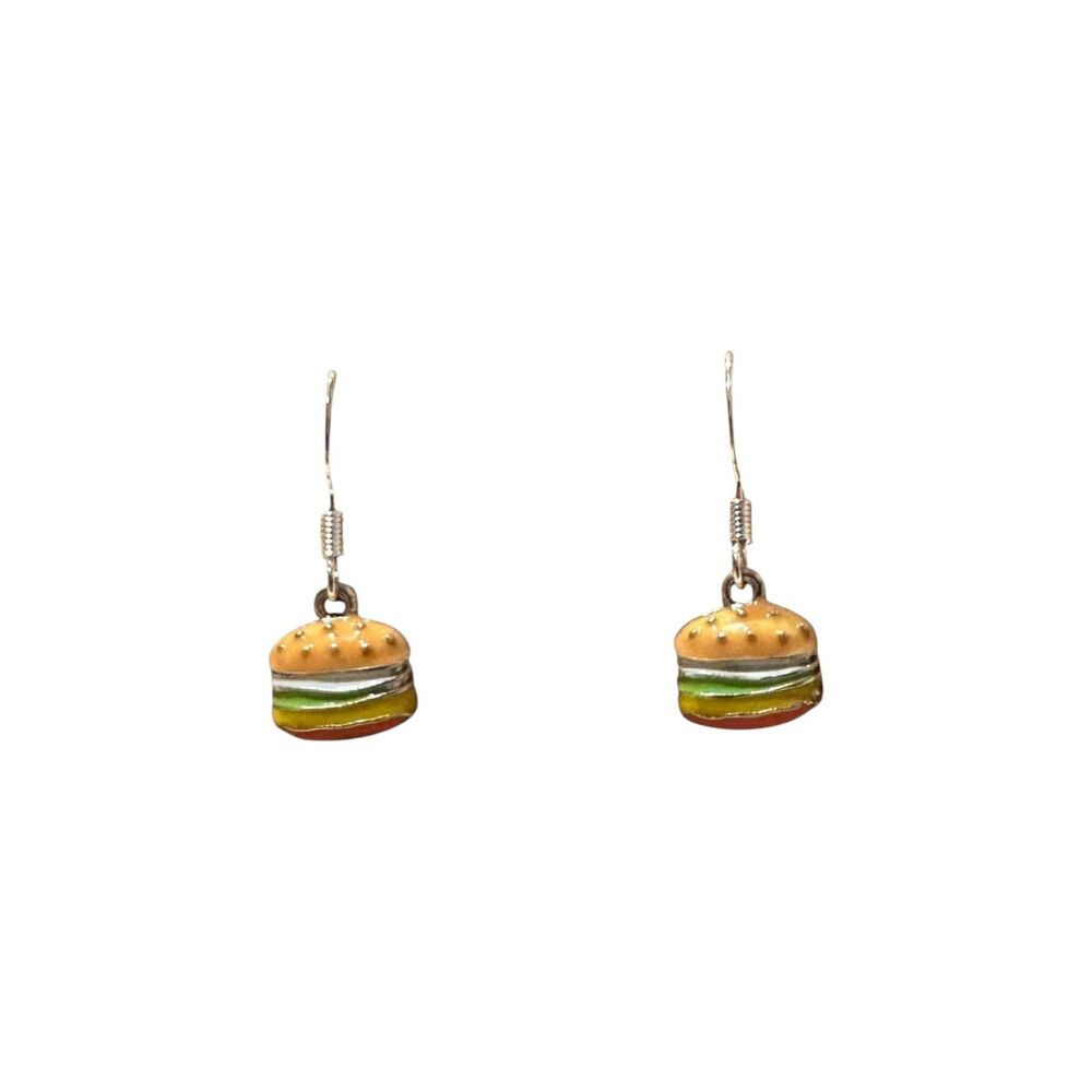 Indio Jewelry Ladies Hamburger Silver Earrings Item #2252